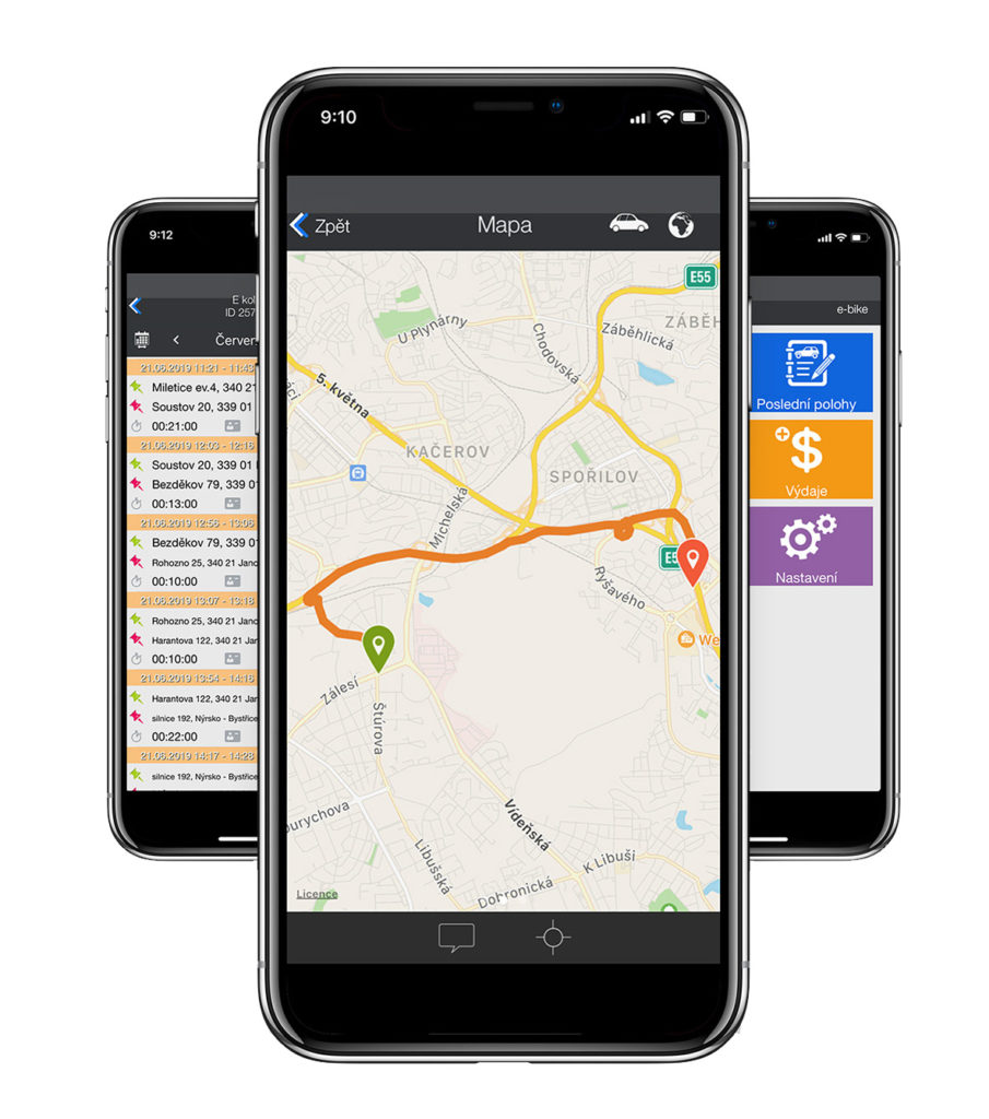 Aplikace E-bike Watch GPS
